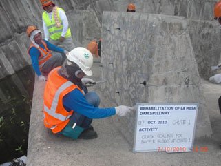LA MESA DAM BUFFER WALLSPILLWAY REHABILITATION PROJECT